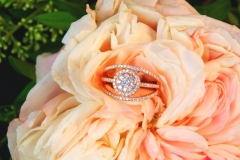 Bague multidiamants, or rose 18K